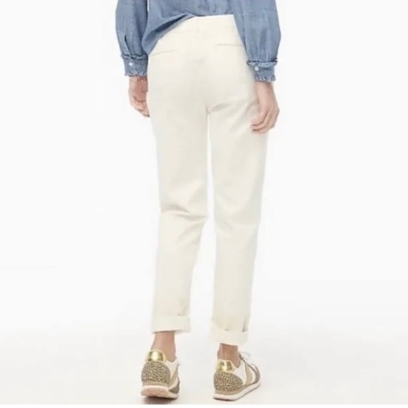 NWOT J Crew High Rise Girlfriend Chino Size 4 - Picture 2 of 11